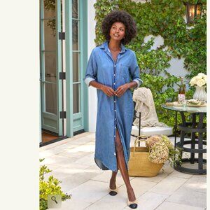 Rory Maxi Shirtdress Famous Denim
